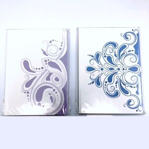 MICHAELS Journal 100 Page Ruled Sheet Flourish Set of 2 NEW!